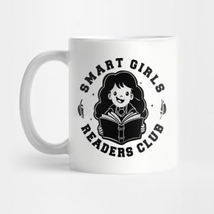 Smart Girls Readers Club Funny Books  - Light Mug